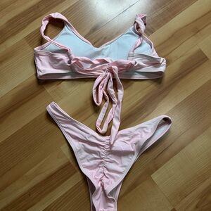 Elegant Light Pink Bikini Set